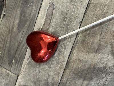 Red Heart on a Stick 